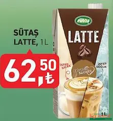 SÜTAŞ LATTE KAHVE 1 L fiyat ve kampanya bilgisi